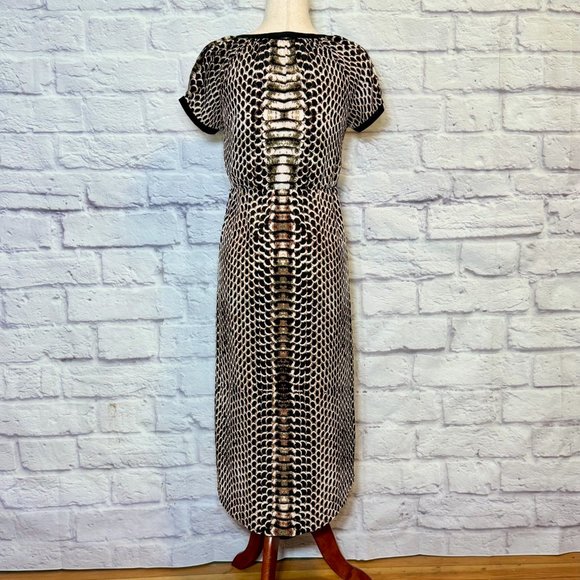 Twelfth Street by Cynthia Vincent Snakeskin Print Midi Dress - Picture 2 of 5